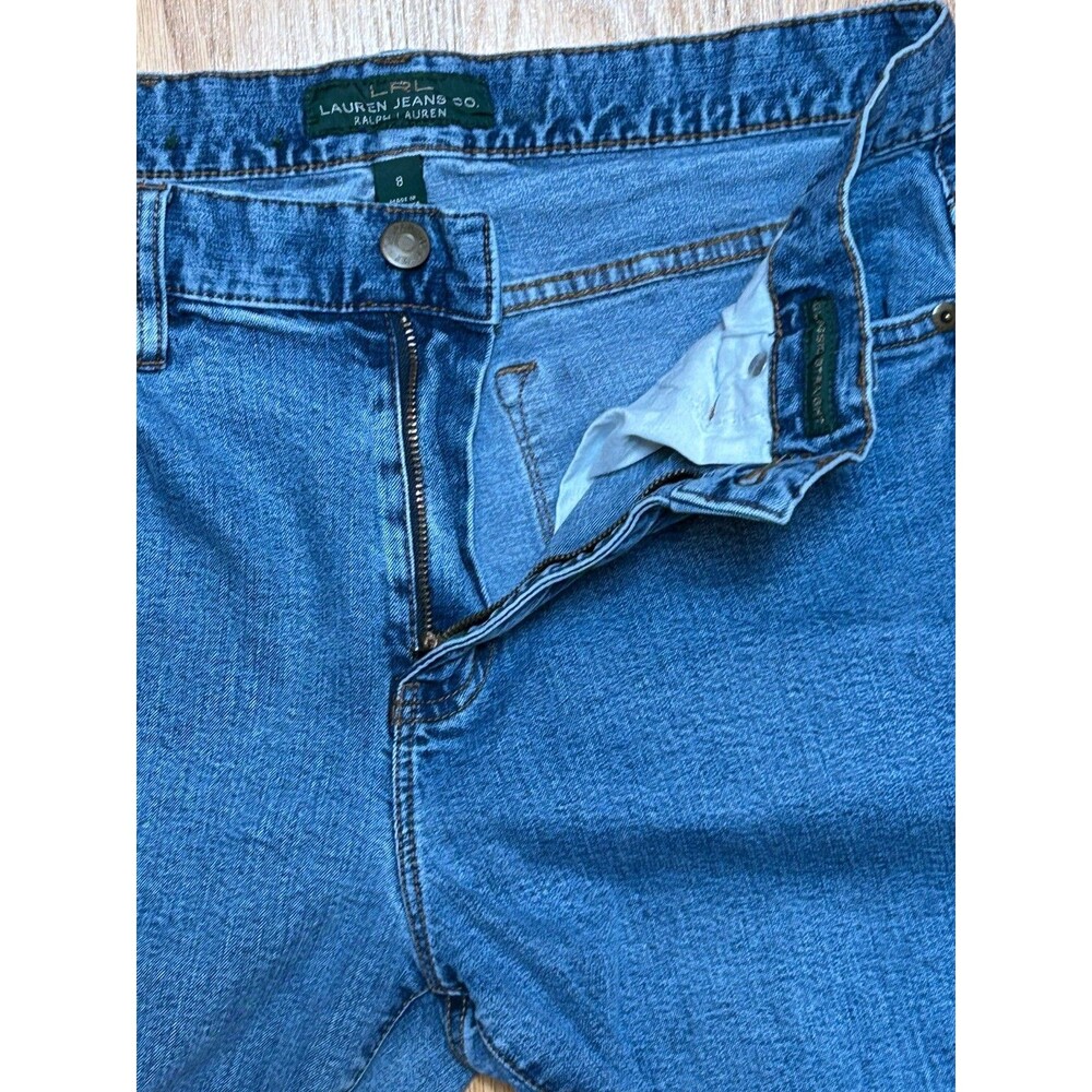 Lauren Ralph Lauren Jeans Women's 8 Blue Stretch Straight Leg Denim LRL 32x29 - Picture 3 of 9